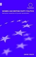 Cover of: Women in British Party Politics: Participation and Representation (Routledge Advances in European Politics)