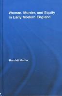 Cover of: Women, Murder, and Equity in Early Modern England by Randall Martin