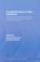 Cover of: COMPETITIVENESS OF NEW INDUSTRIES: INSTITUTIONAL FRAMEWORK AND LEARNING IN INFORMATION...; ED. BY CORNELIA STORZ.