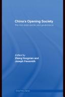 Cover of: China's Opening Society: The Non-State Sector and Governance (China Policy)
