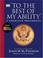 Cover of: To the Best of My Ability
