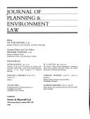 Cover of: Journal of Planning and Environment Law by Michael Purdue, Martin Edwards, Richard Harwood undifferentiated, Martha Grekos, Genevieve Kirkwood