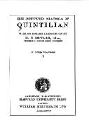 Cover of: Institutiones Oratoriae (Loeb Classical Library) by Quintilian