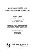 Cover of: Modern Methods for Trace Element Analysis