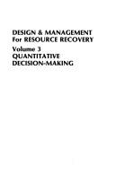 Cover of: Design and Management for Resource Recovery. | 
