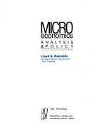 Cover of: Microeconomics: analysis & policy