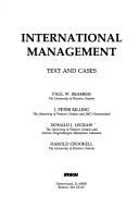 Cover of: International Management by Paul W. Beamish