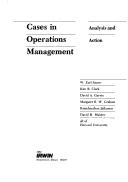 Cover of: Cases in operations management: analysis and action