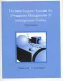 Cover of: Decision Support Systems for Operations Management and Management Science by Vahid Lotfi, Vahid Lofti, C. Carl Pegels, Vahid Lofti, C. Carl Pegels