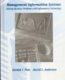 Cover of: Management Information Systems by Gerald V. Post, David L. Anderson