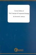 Cover of: Concepts of Corporate Strategy