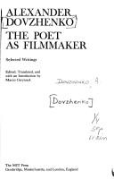 Cover of: The poet as filmmaker: selected writings