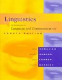 Cover of: Linguistics: An Introduction to Language and Communication