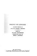 Cover of: Whitney on language | William Dwight Whitney