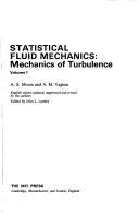 Cover of: Statistical Fluid Mechanics - vol 1 by 