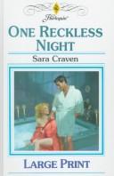 Cover of: One Reckless Night by Sara Craven