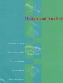 Cover of: Design and Analysis by Christoph Grafe, Nicola Korning, Marc Lampe, Peter Dezeeuw, Nicola Kornig, Peter De Zeeuw