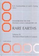 Cover of: Handbook on the Physics and Chemistry of Rare Earths  | Karl A. Gschneidner