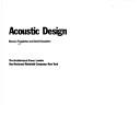 Cover of: The Architecture of Sound: Designing Places of Assembly