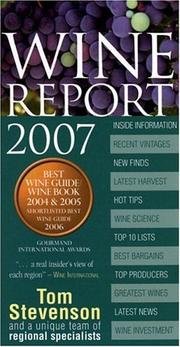 Cover of: Wine Report 2007 (Wine Report)