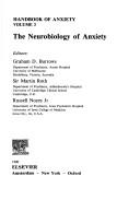 Handbook of anxiety by Graham D. Burrows, Martin Roth