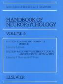 Cover of: Handbook of Neuropsychology, Volume 5 | S. Corkin