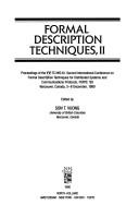 Cover of: Formal Description Techniques II