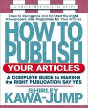 Cover of: How to publish your articles