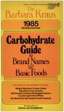 Cover of: Barbara Kraus' Carbohydrate Guide 1985