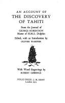 Cover of: The discovery of Tahiti | George Robertson