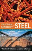 Cover of: Structural Stability of Steel | Theodore V. Galambos
