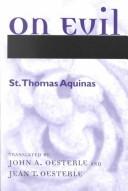 Cover of: On evil by Thomas Aquinas