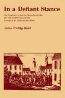 Cover of: In a Defiant Stance by John Phillip Reid