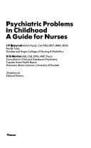 Cover of: Psychiatric problems in childhood: a guide for nurses