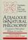 Cover of: A dialogue on natural philosophy =