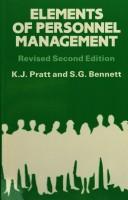 Cover of: Elements of Personnel Management