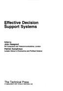 Cover of: Effective decisionsupport systems by edited by John Hawgood, Patrick Humphreys.