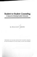 Cover of: Student to Student Counselling (Hogg Foundation Research)