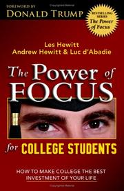 Cover of: The power of focus for college students
