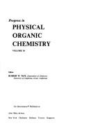 Cover of: Progress in Physical Organic Chemistry
