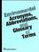 Cover of: Environmental Acronyms, Abbreviations, and Glossary of Terms