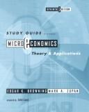 Cover of: Microeconomics, Study Guide | Edgar K. Browning
