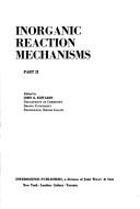 Cover of: Inorganic Reaction Mechanisms, Part 2 (Progress in Inorganic Chemistry, Vol. 17)