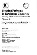 Cover of: Housing Problems in Developing Countries