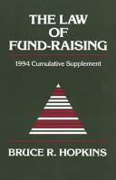 Cover of: The Law of Fund-Raising by Bruce R. Hopkins