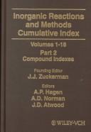 Cover of: Inorganic Reactions and Methods, Cumulative Index, Part 1 by Jerold J. Zuckerman