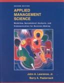 Cover of: Applied Management Science by John A. Lawrence, Jr.