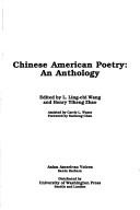 Cover of: Chinese American Poetry: An Anthology (Asian American Voices)