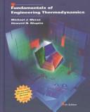 Cover of: Fundamentals of Engineering Thermodynamics by Michael J. Moran, Howard N. Shapiro