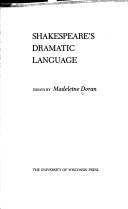 Cover of: Shakespeare's dramatic language